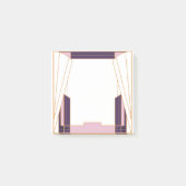 Fluwelen Nacht Geometrie Art Deco Post-it® Notes (Voorkant)