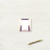 Fluwelen Nacht Geometrie Art Deco Post-it® Notes (Op bureau)