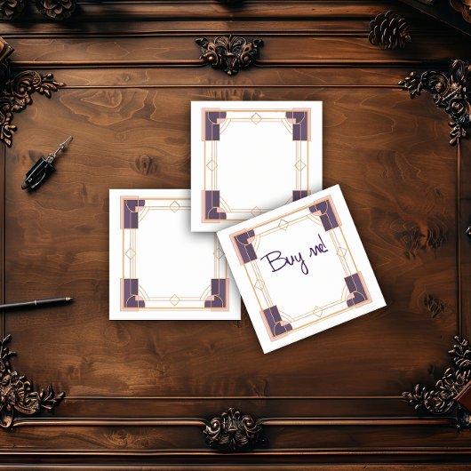 Fluwelen Nacht Geometrie Art Deco Post-it® Notes