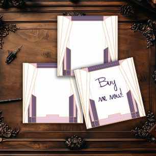 Fluwelen Nacht Geometrie Art Deco Post-it® Notes