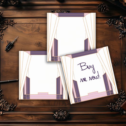 Fluwelen Nacht Geometrie Art Deco Post-it® Notes
