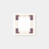Fluwelen Nacht Geometrie Art Deco Post-it® Notes (Voorkant)
