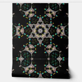 Fluwelen Nacht Kaleidoscoop Behang