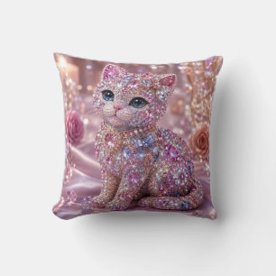 Fluwelen Nacht Kat Aesthetic Print Kussen