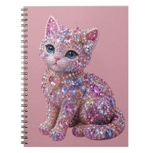 Fluwelen Nacht Kat Aesthetic Print Notitieboek