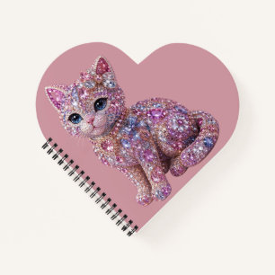 Fluwelen Nacht Kat Aesthetic Print Notitieboek
