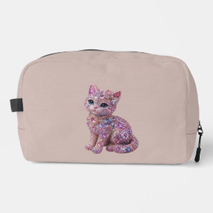 Fluwelen Nacht Kat Aesthetische Print Toilettasje