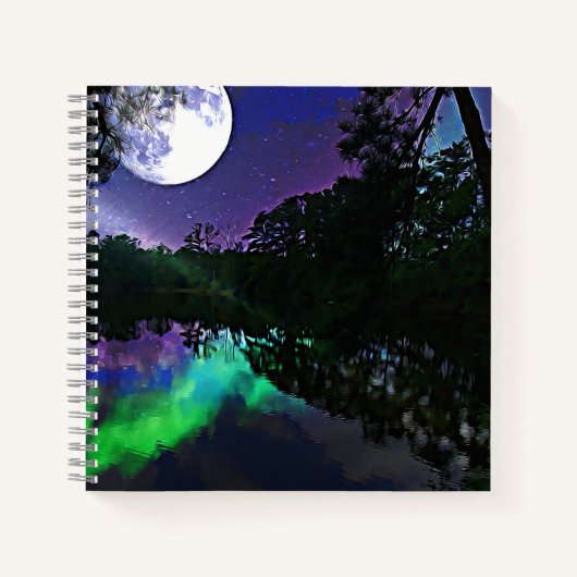 fluwelen nacht notitieboek (Voorkant)