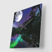 fluwelen nacht vierkante klok (Hoek)