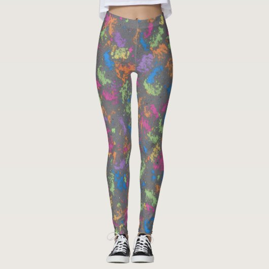 Fluwelen Pigment Drift Leggings (Voorkant)