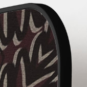 Fluwelen Rode Mandala Pickleball Paddle (Links Detail)