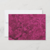 Fluwelen Roze Agate Geode Script Typografie Notitiekaartje (Achterkant)