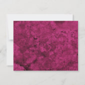 Fluwelen Roze Agate Geode Script Typografie Notitiekaartje (Achterkant)