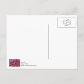 Fluwelen schoonheid dank je ansichtkaart briefkaart (Achterkant)