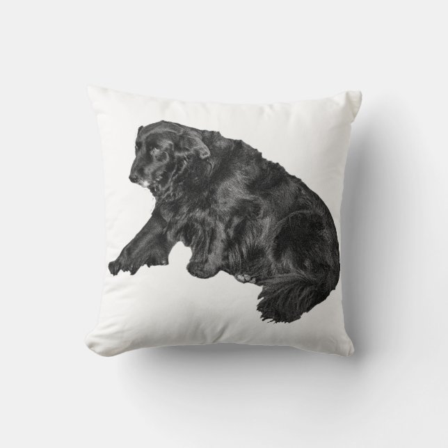 Fluwelen-Tone Retriever, Elegante Rust Kussen (Voorkant)