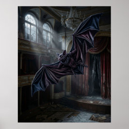 Fluwelen Vleermuis Opera Hall Poster