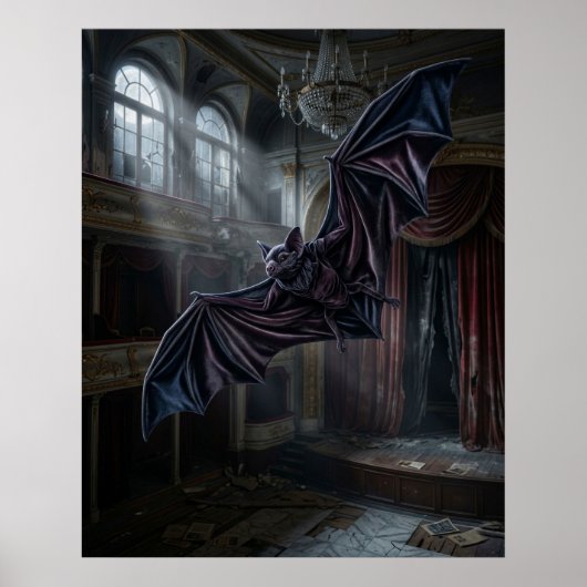 Fluwelen Vleermuis Opera Hall Poster (Voorkant)