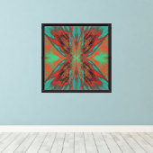 Fluwelen Vlinder 18 Canvas Afdruk (Insitu (Houten vloer))