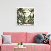 Fluwelen wanden kunst canvas afdruk (Insitu (Woonkamer))