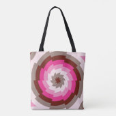 fluwelen wervelfusie tote bag (Achterkant)