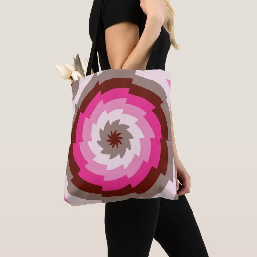 fluwelen wervelfusie tote bag (Dichtbij)