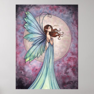 Fluwelen Windfee Poster