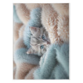 Fluwelig Kitten in een Zachte Deken Tafelkleed (Voorkant)