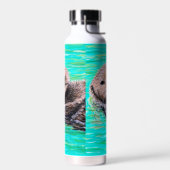 Fluwelige Zeeotter Schilderij Waterfles (Links)