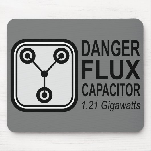 FLUX Capacitor 1.21 Gigawatt in gevaar Muismat (Voorkant)