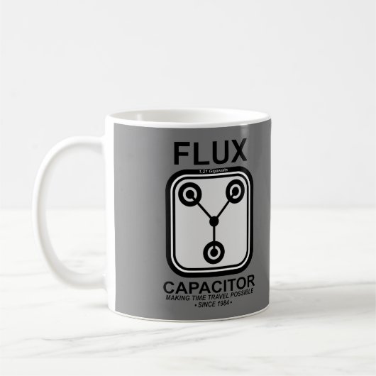 FLUX Capacitor 1.21 Gigawatt Koffiemok (Links)