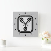 FLUX Capacitor 1.21 Gigawatt Vierkante Klok (Huis)