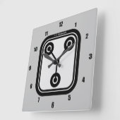 FLUX Capacitor 1.21 Gigawatt Vierkante Klok (Hoek)