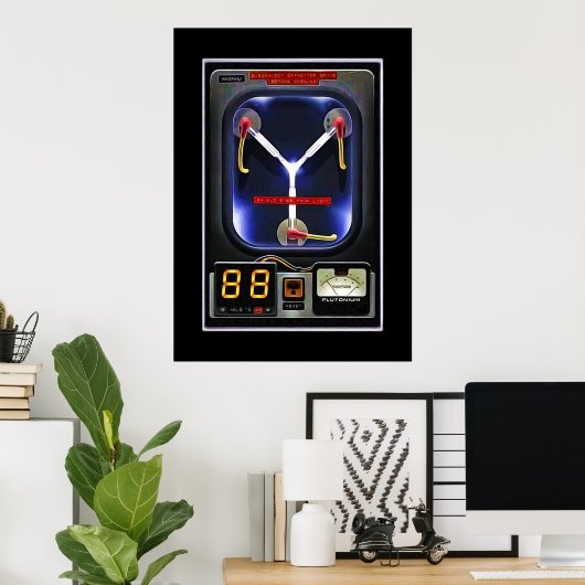 Flux Capacitor Poster (Thuiskantoor)