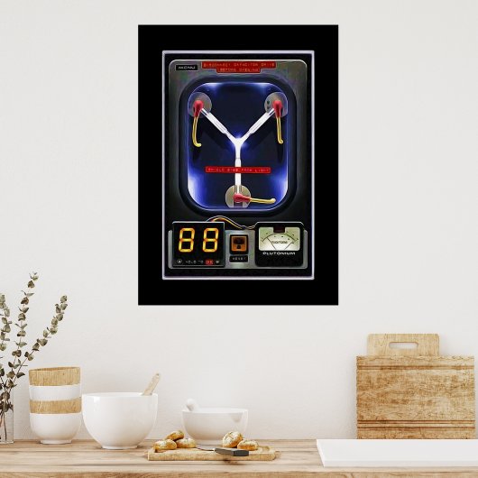 Flux Capacitor Poster (Keuken)