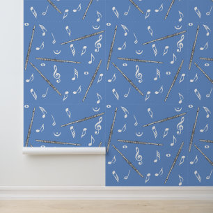 Flux Music Note Pattern Behang