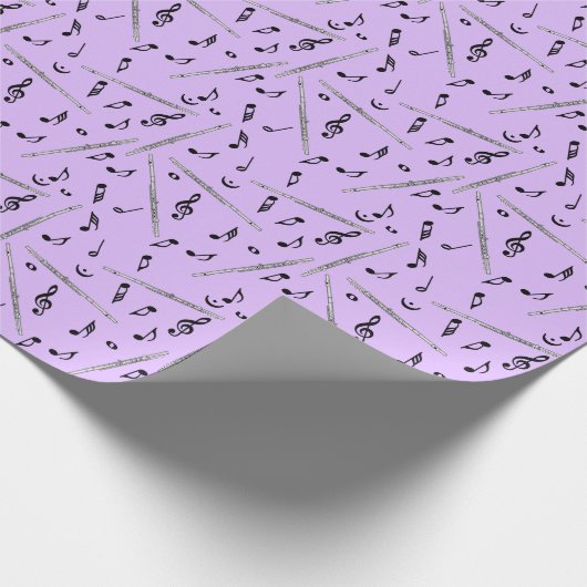 Flux Music Note Pattern Cadeaupapier (Hoek)