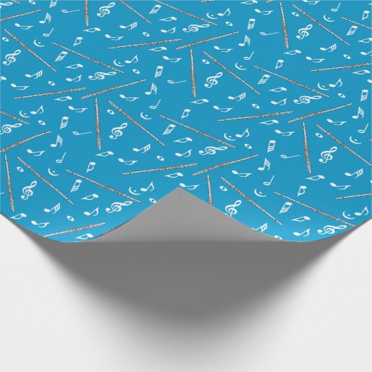 Flux Music Note Pattern Cadeaupapier (Hoek)