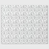 Flux Music Note Pattern Cadeaupapier (Vlak)