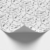 Flux Music Note Pattern Cadeaupapier (Hoek)