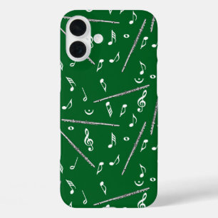 Flux Music Note Pattern iPhone 16 Plus Hoesje