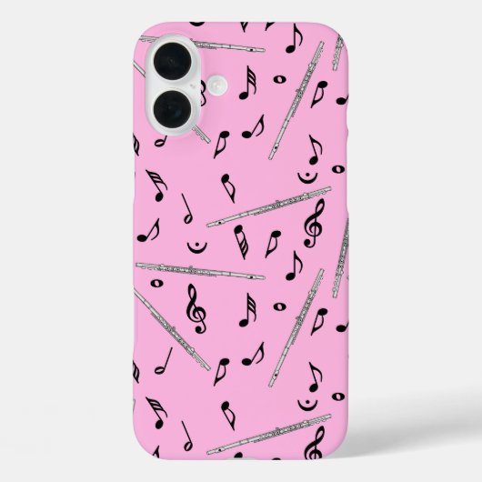 Flux Music Note Pattern Case-Mate iPhone Case (Achterkant)