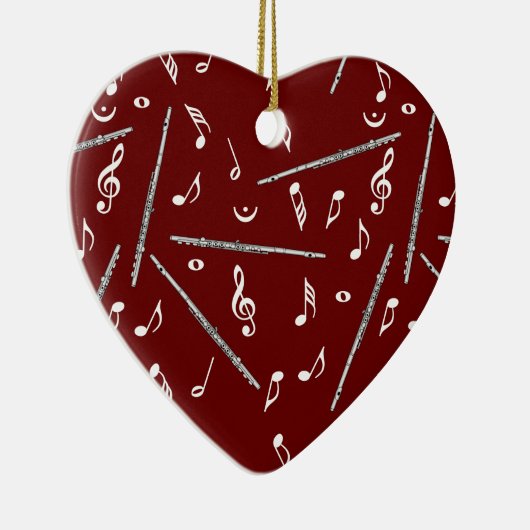 Flux Music Note Pattern Keramisch Ornament (Rechts)