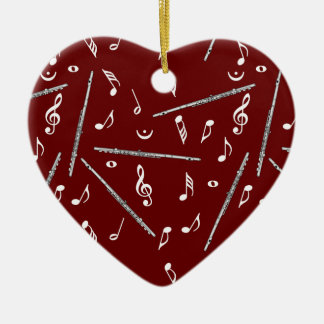 Flux Music Note Pattern Keramisch Ornament