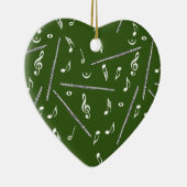 Flux Music Note Pattern Keramisch Ornament (Rechts)