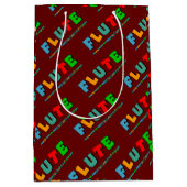 Flux Music Note Pattern Medium Cadeauzakje (Voorkant)