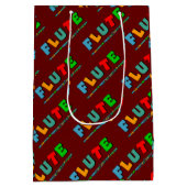 Flux Music Note Pattern Medium Cadeauzakje (Achterkant)