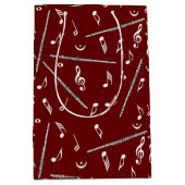 Flux Music Note Pattern Medium Cadeauzakje (Voorkant)