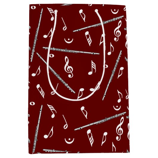 Flux Music Note Pattern Medium Cadeauzakje (Voorkant)