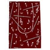 Flux Music Note Pattern Medium Cadeauzakje (Achterkant)