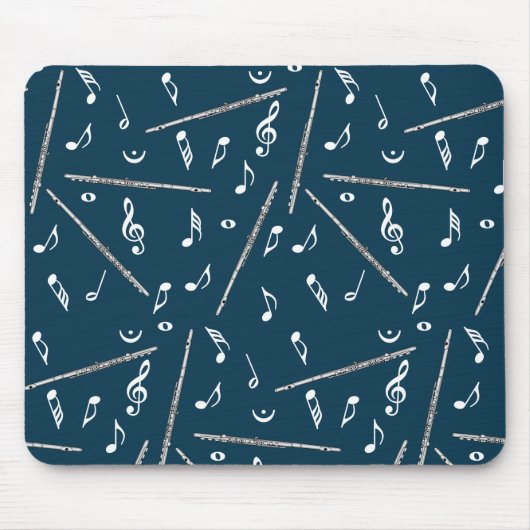 Flux Music Note Pattern Muismat (Voorkant)